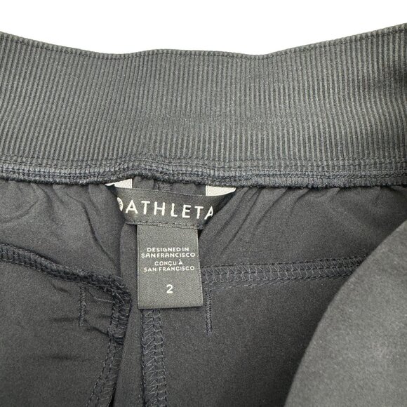 Athleta Women's Black Pants Elastic Waist Pockets, Size 2 - Picture 6 of 13